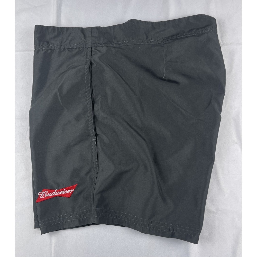 PACSUN BUDWEISER MEN SWIM TRUNKS GREY RED BUDWEISER SIZE XL